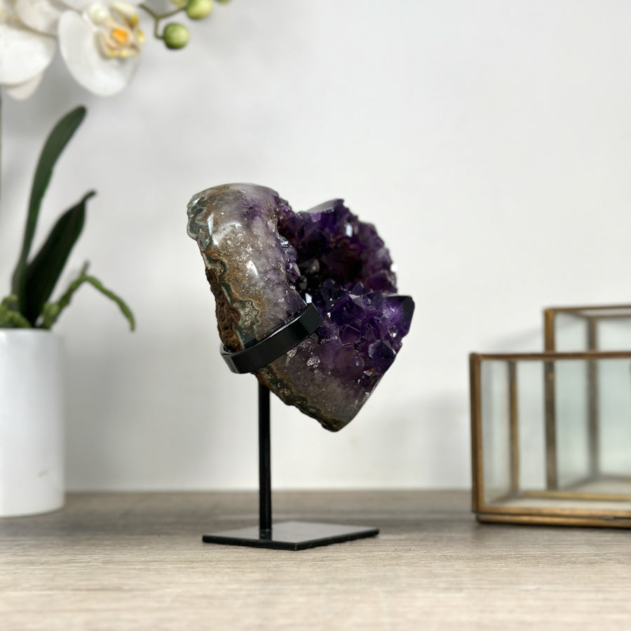 Uruguayan Amethyst Crystal Heart - HST0317