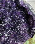 Huge Natural Deep Purple Amethyst Geode on Stand - MWS3142