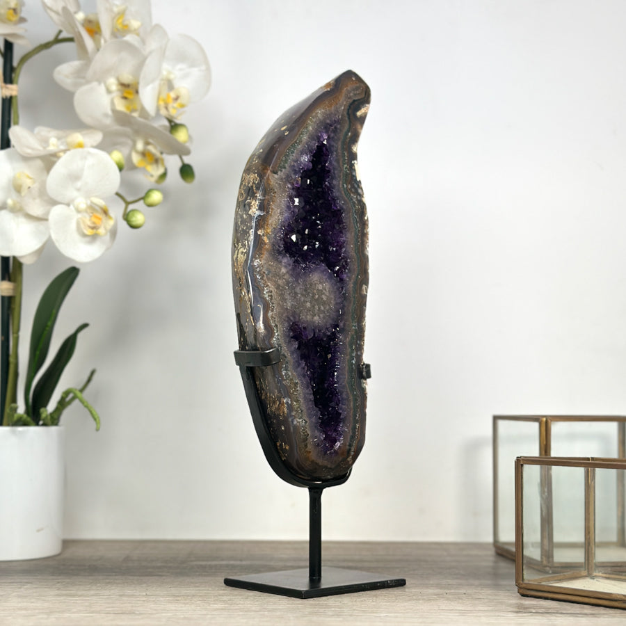 Unique Large Amethyst Portal with Deel Purple Crystals - MWS2317