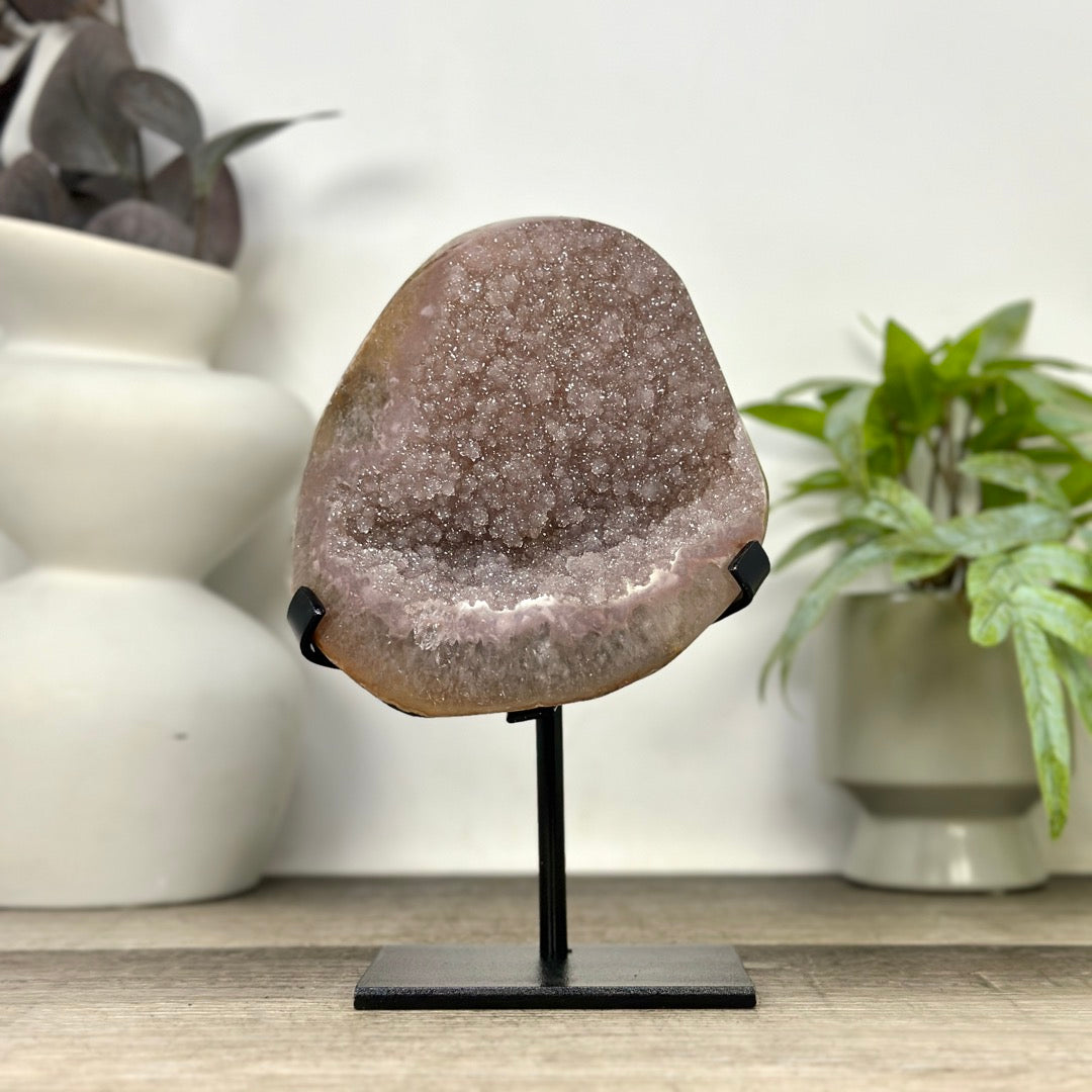 Natural Pink Sugar Amethyst Crystal Specimen - MWS3378