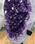Large Natural Amethyst Geode on Metal Stand - MWS3136