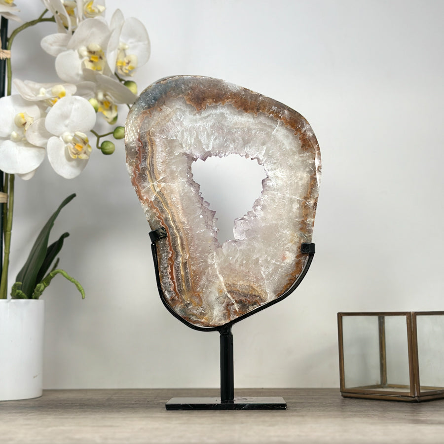 Stunning Large Crystal Portal with Colorful Banding - MWS2118