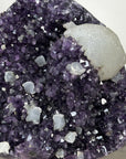 Natural Amethyst Cluster with Calcite Crystal Inclusions - MWS2215