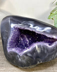 Natural Amethyst Geode with Agate Shell - STGE0098