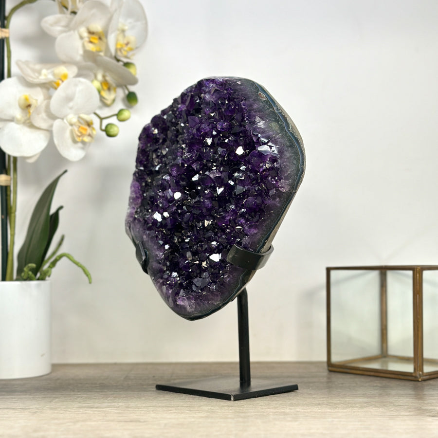 Beautiful Uruguayan Amethyst Crystal - Unique Home Decor Crystal - MWS2472