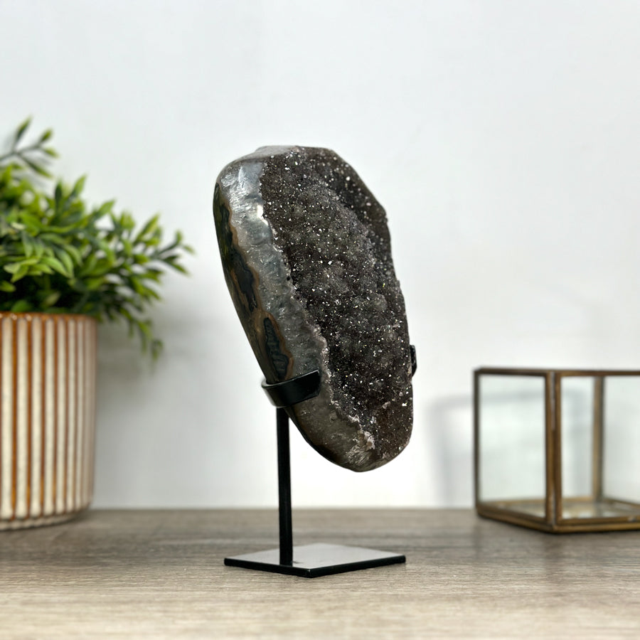 Unique Green-Hue Sugar Quartz Cluster – Natural Crystal Décor Piece - MWS2406