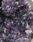 Natural Amethyst Geode with Large Crystals on Metal Stand - MWS2458