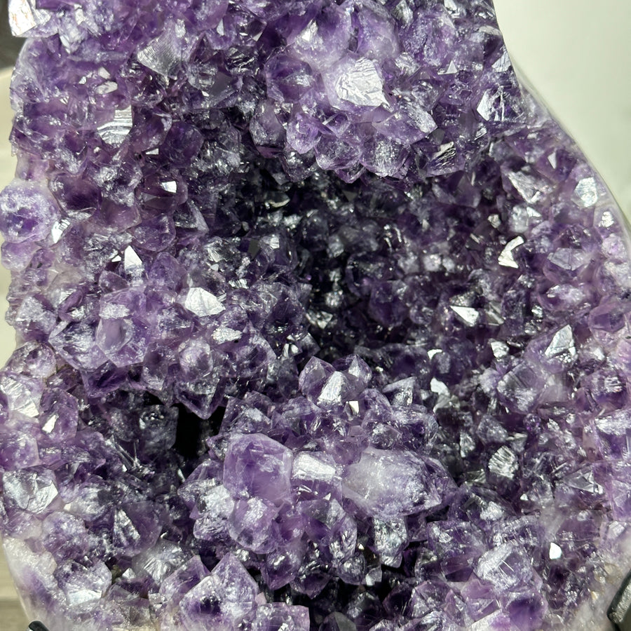 Huge Natural Uruguayan Amethyst Specimen on Stand for Home Decor - MWS3223