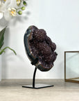 Druzy Amethyst Cluster With Agate Shell and Stalactite Formations - MWS2505
