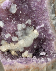 Natural Amethyst Geode with Calcite Crystals Inclusions - MWS2960