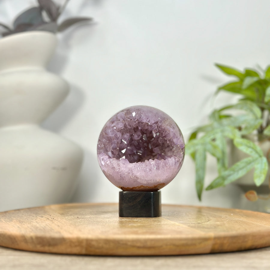 Amethyst Druzy Sphere Geode - SPH0211
