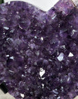 Large Natural Amethyst Stone Heart Carving - HST0294