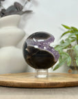 Large Natural Amethyst & Agate Sphere Geode - SPH0159