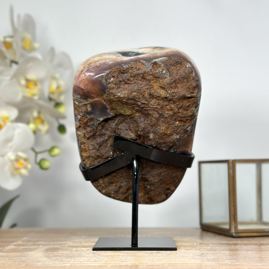 Top Quality Natural Amethyst Specimen with Jasper Shell - MWS1933