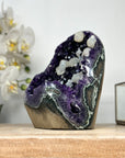 Top Grade Amethyst Cluster with Calcite Crystal Inclusions - CBP1165
