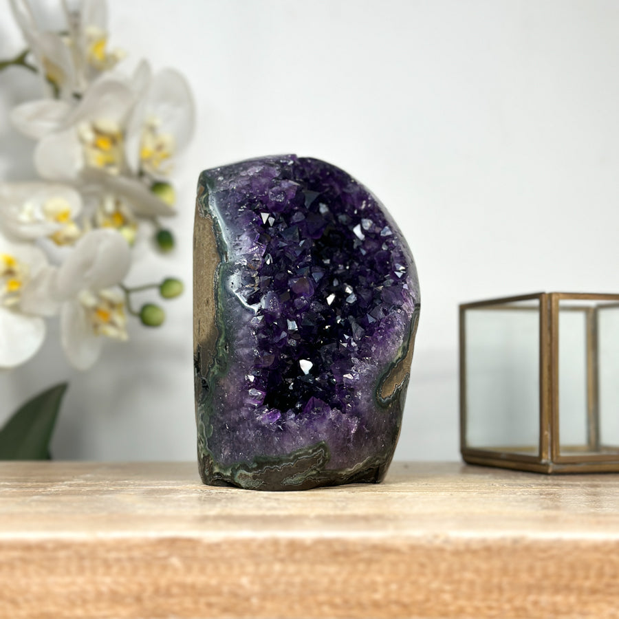 Amethyst Crystal Geode Stand-Up Specimen - CBP1160