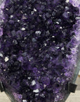 Amethyst Crystal Cluster on Stand - Deep Purple Mineral Specimen for Home Decor - MWS2617