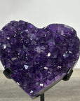 Top Grade Amethyst Stone Heart Carving - HST0306