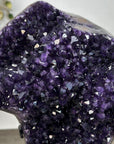 Premium Quality Amethyst Crystal Cluster – Natural Specimen on Stand - MWS2938