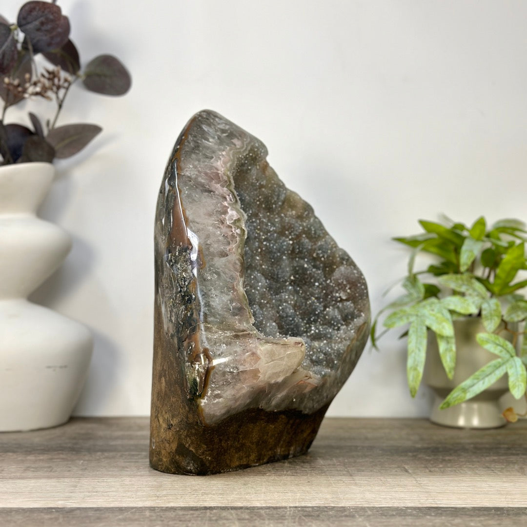 One of a Kind Natural Green Sugar Amethyst Statement Piece - CBP1434