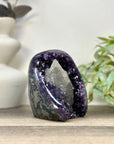 Collection Grade Natural Amethyst Geode with Calcite Point - CBP1411