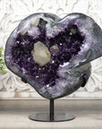 Impressive Large Amethyst Geode with Unique Calcite Formation - Statement Crystal Piece - MWS0282