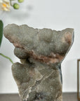 Natural Druzy Crystal with Green Color Tones – Unique Mineral Display Piece" - MWS2898