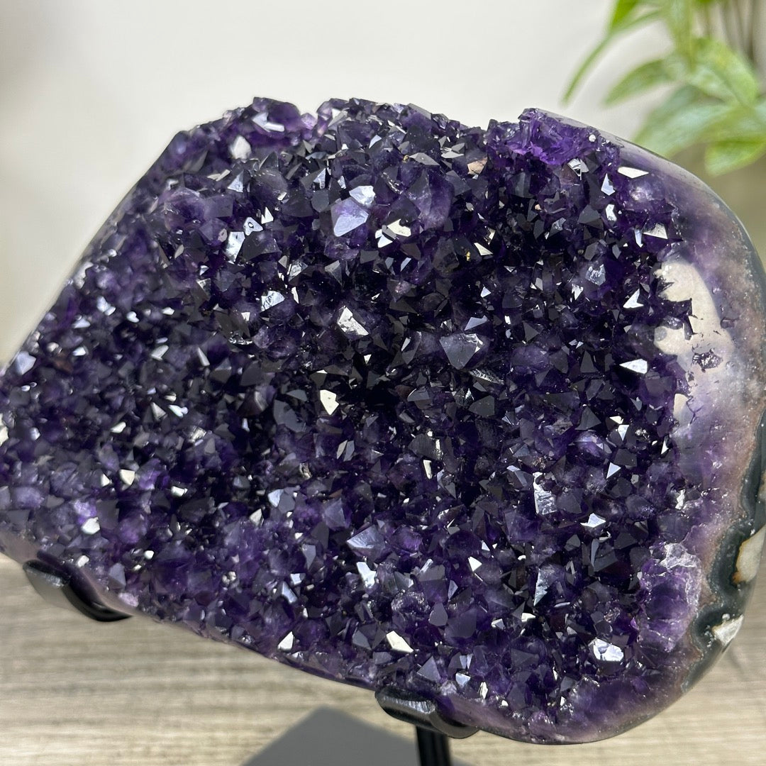 Top Grade Amethyst Crystal Specimen on Metal Stand - MWS3380