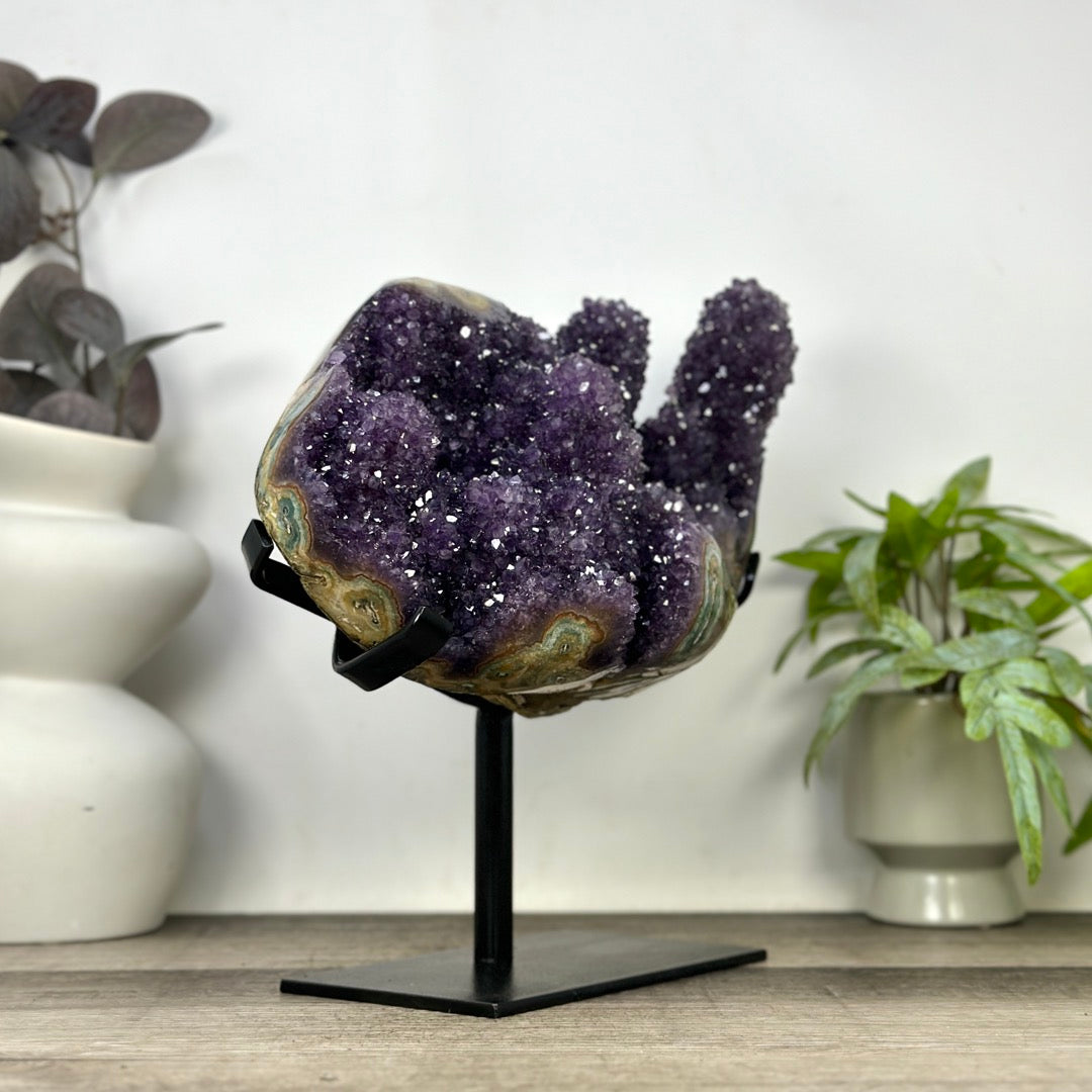 Unqiue Collection Grade Amethyst &amp; Jasper Stalactite Formation - MWS3399