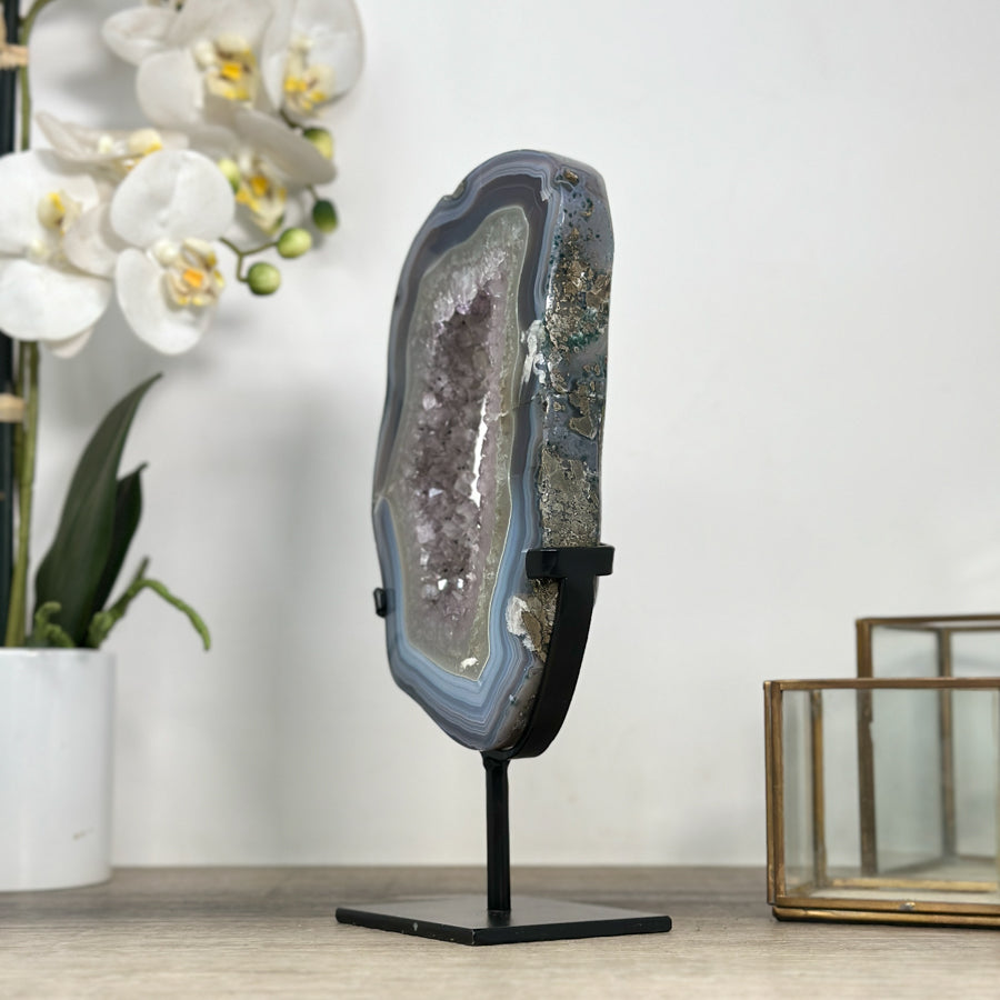 Large Amethyst &amp; Blue Agate Crystal Portal