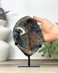 Top Grade Natural Amethyst Stalacite Formation with Agate Shell - MWS3301