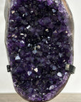 Amethyst Geode with Dark Purple Crystals on Stand - MWS2647