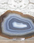 Natural Blue Banded Agate Slice - SLC0002