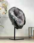 Natural Quartz Geode with Huge Calcite Formation - MWS2315
