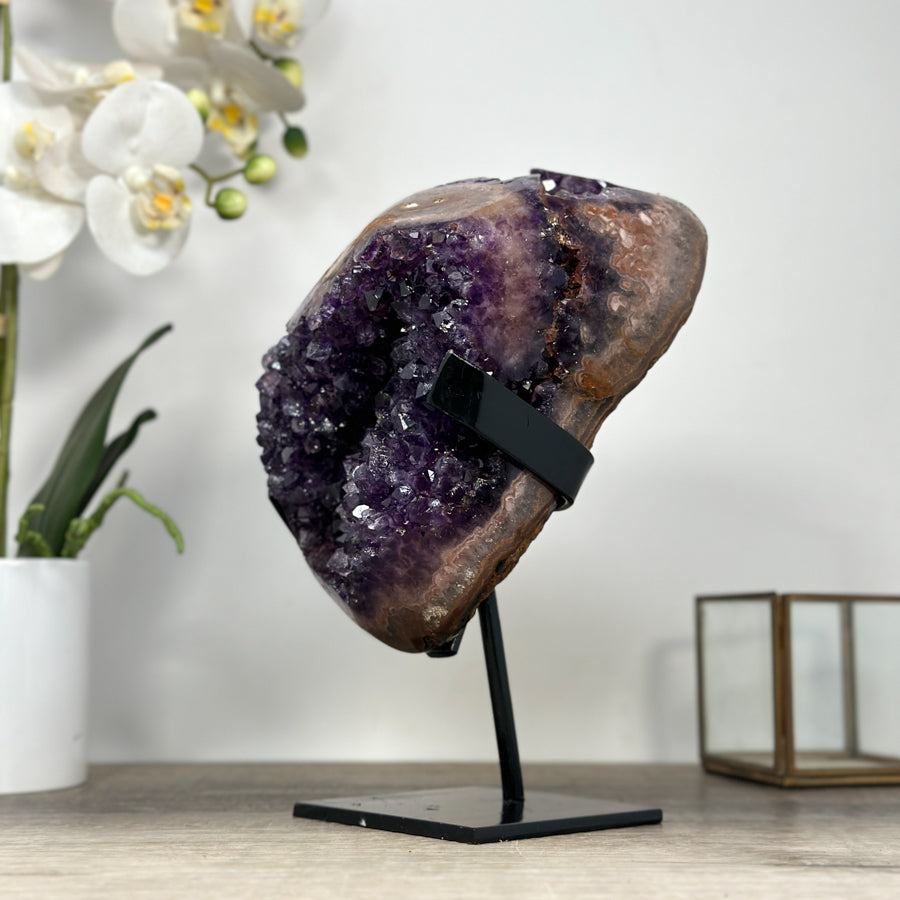 Natural Uruguayan Amethyst &amp; Jasper Crystal Formation - MWS2030
