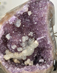 Natural Amethyst Geode with Calcite Crystals Inclusions - MWS2960