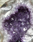 Huge Uruguayan Amethyst Geode, Metallic Stand Included - MWS0449