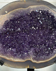 Huge Natural Amethyst Geode with Agate Shell - MWS3403