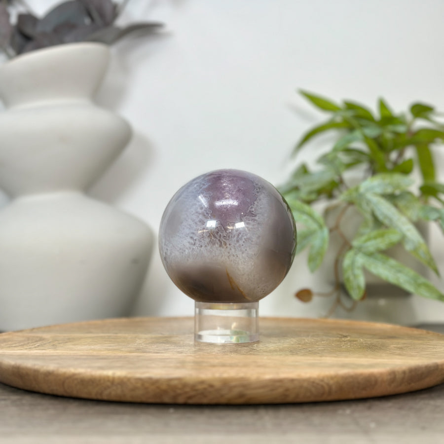 Amethyst Druzy Sphere Geode - SPH0174