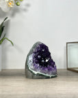 Natural Amethyst Cathedral Geode with Green Jasper Shell - CBP1212
