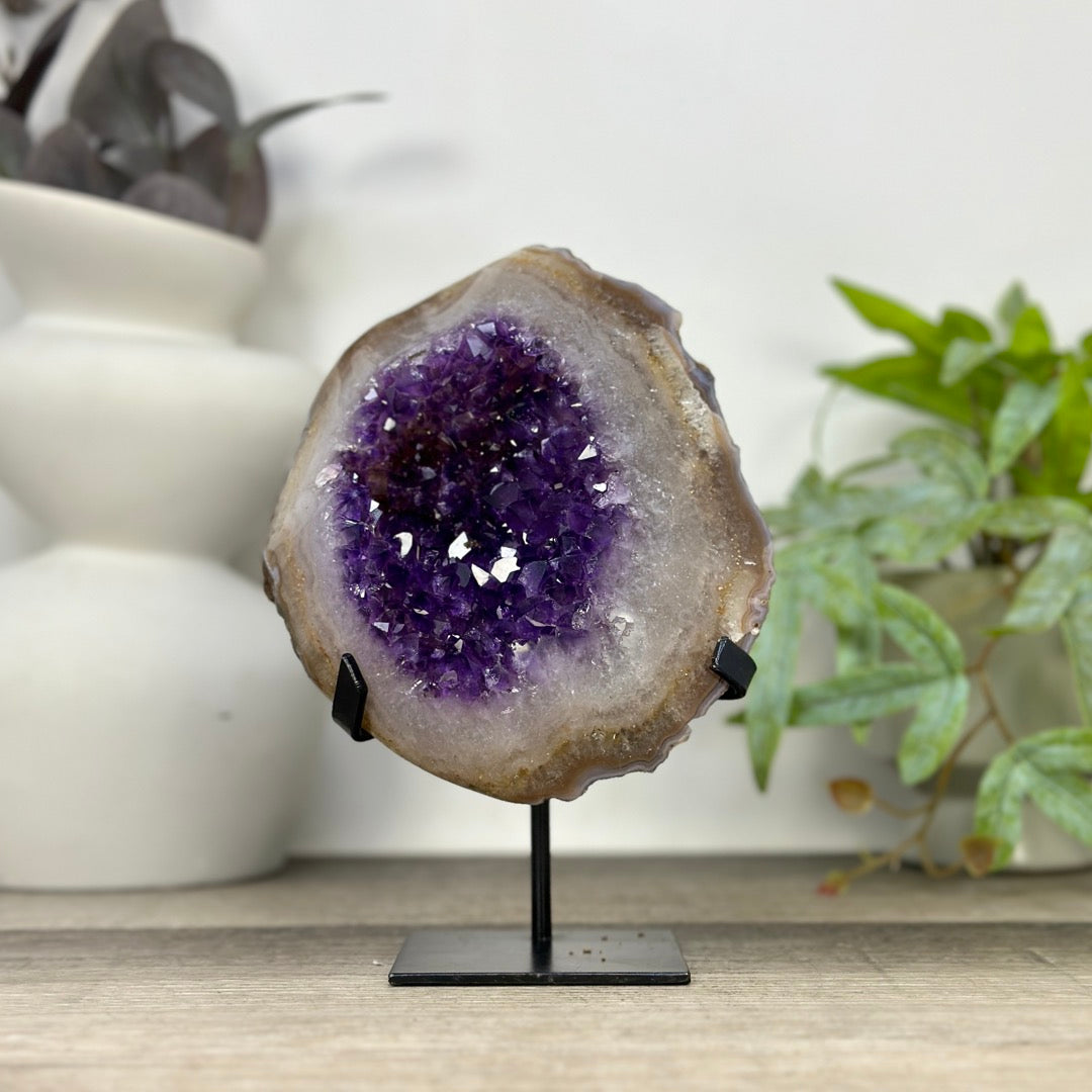 Stunning Amethyst Flower on Stand - MWS3307