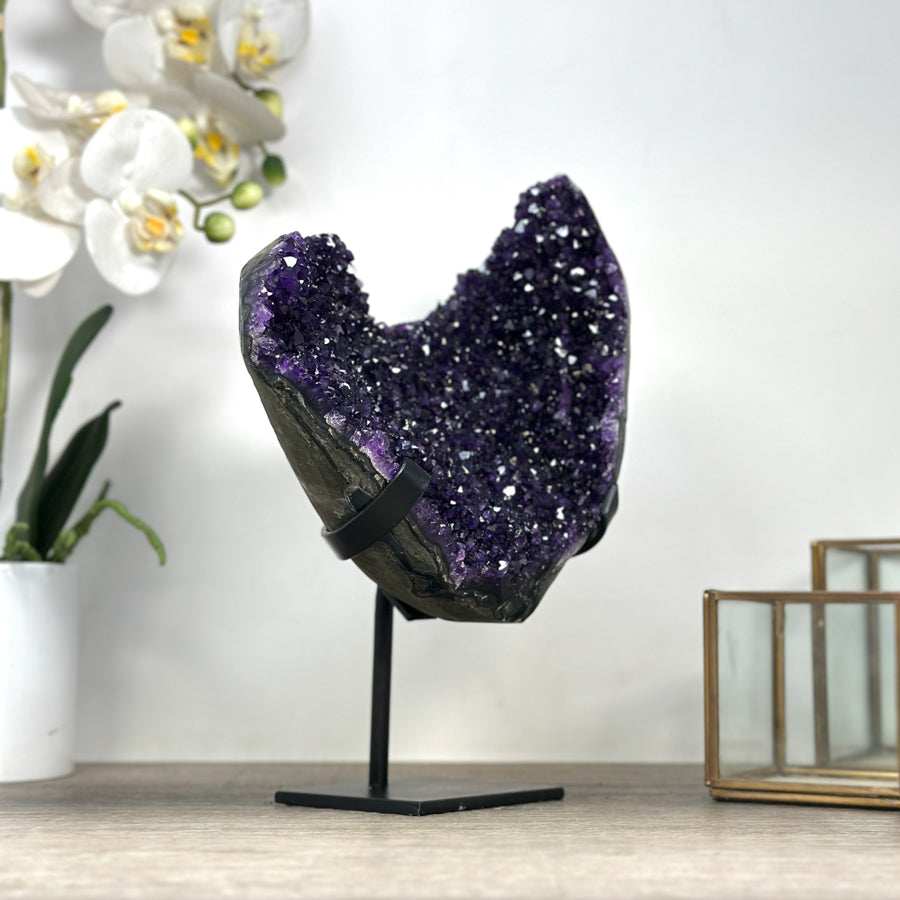 A grade Natural Uruguayan Amethyst Stone for Home Decor - MWS2343