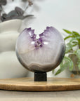 Huge Amethyst & Agate Sphere Geode from Uruguay - SPH0165