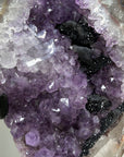 Huge Uruguayan Amethyst Geode, Metallic Stand Included - MWS0449