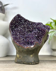 Natural Blue Agate & Amethyst Crystal for Home Decor - CBP1395
