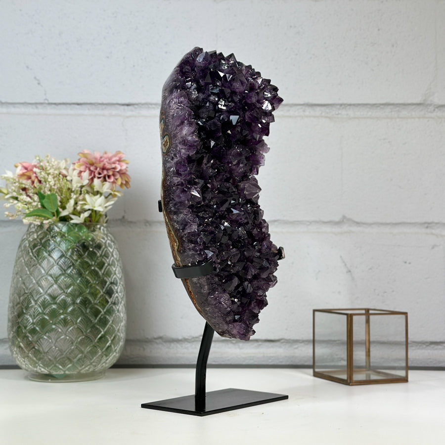 Large Natural Amethyst Cluster with Large Deep Purple Crystals - MWS2442