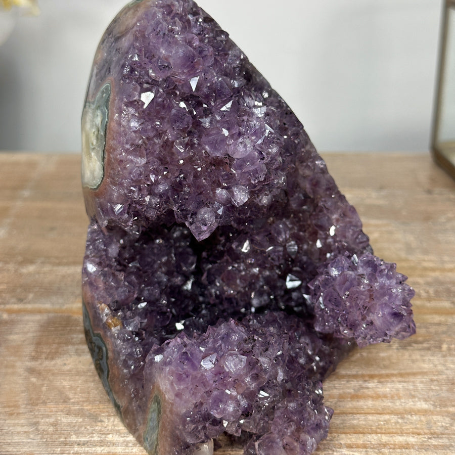 Amethyst Crystal Cluster with Sparkling Points - CBP1146