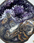 Exquisite Natural Amethyst GEode Full of Stalactites Eyes - MWS1524