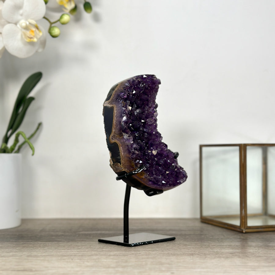 Deep Purple Amethyst moon Stone - MWS2582