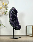 Deep Purple Amethyst Stone Cluster on Stand - MWS3028
